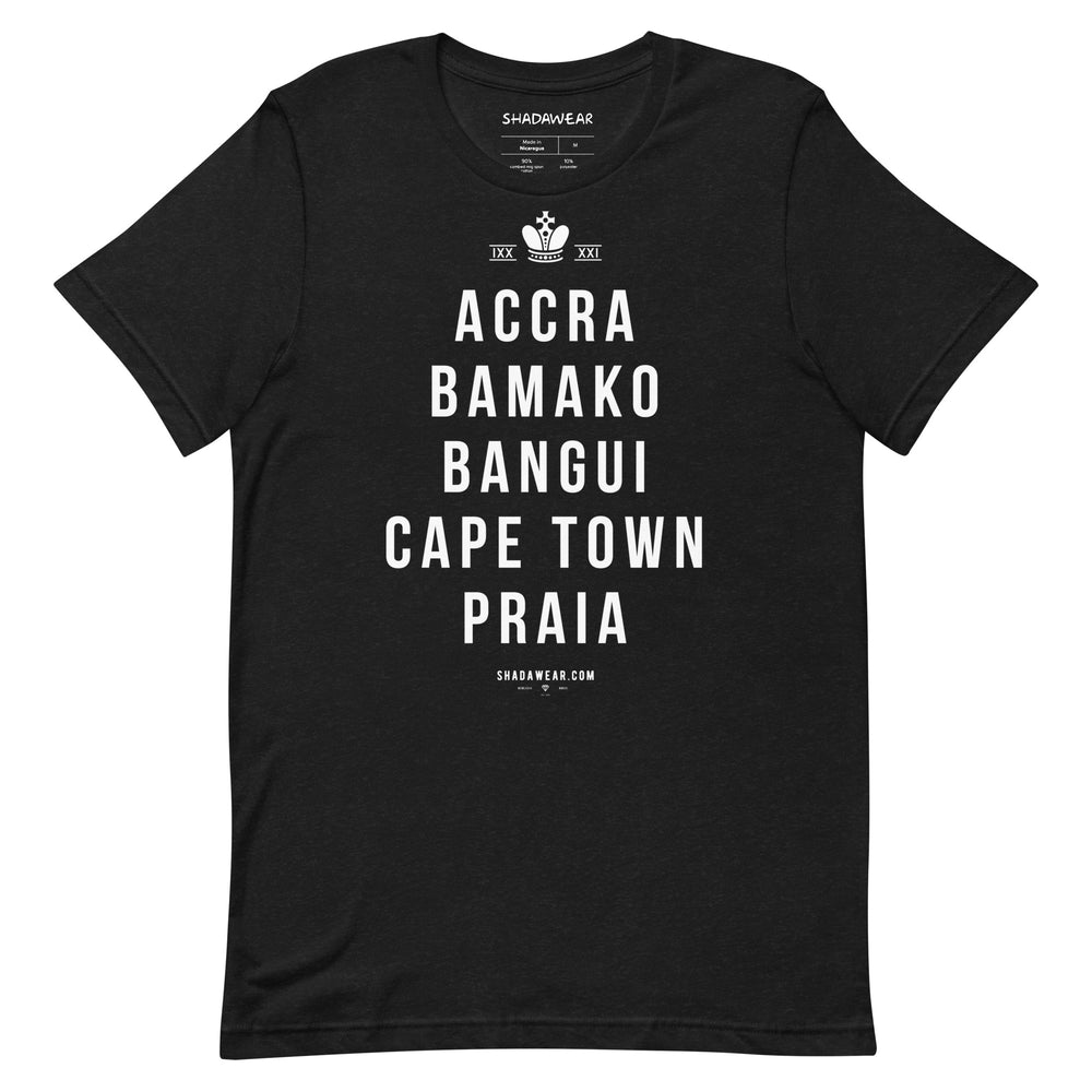 African Capitals II | Unisex t-shirt