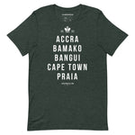 African Capitals II | Unisex t-shirt