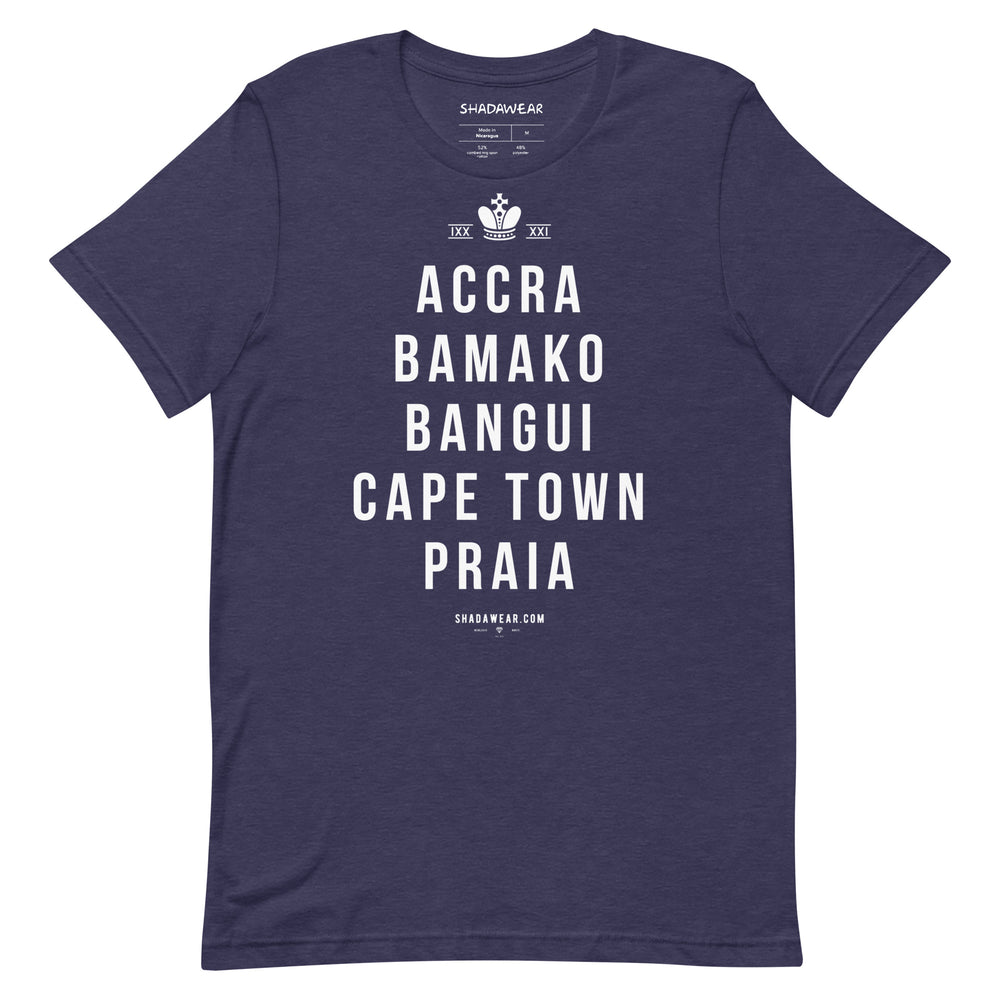 African Capitals II | Unisex t-shirt