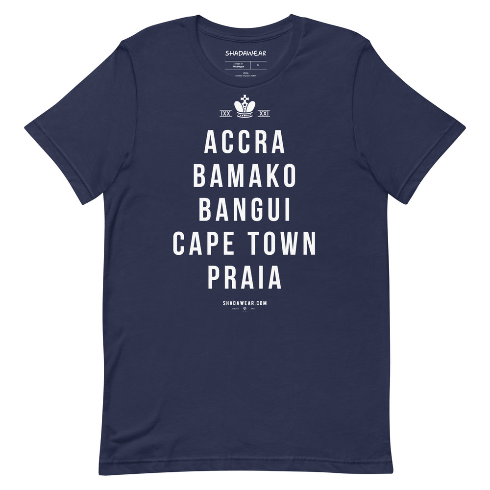 African Capitals II | Unisex t-shirt