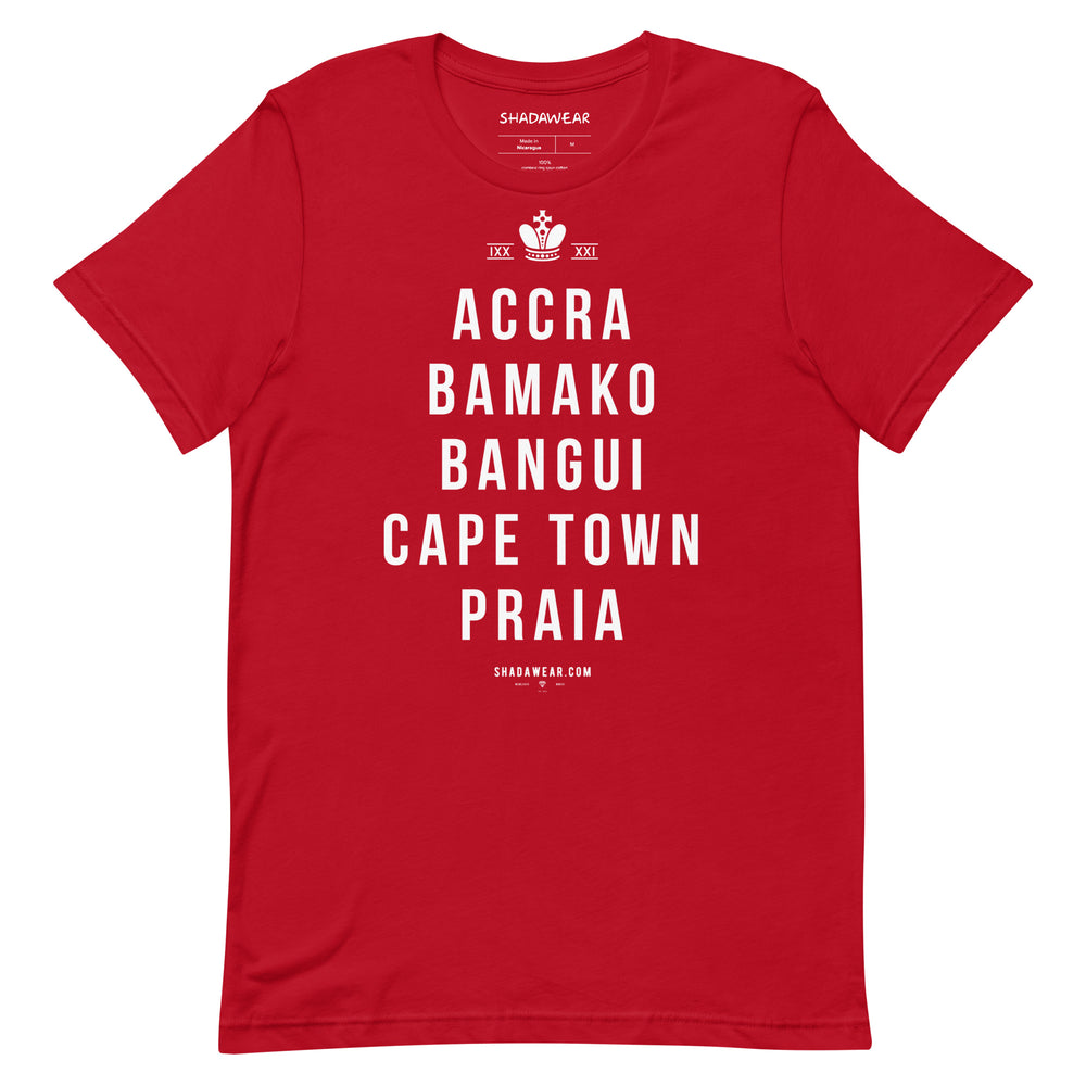 African Capitals II | Unisex t-shirt