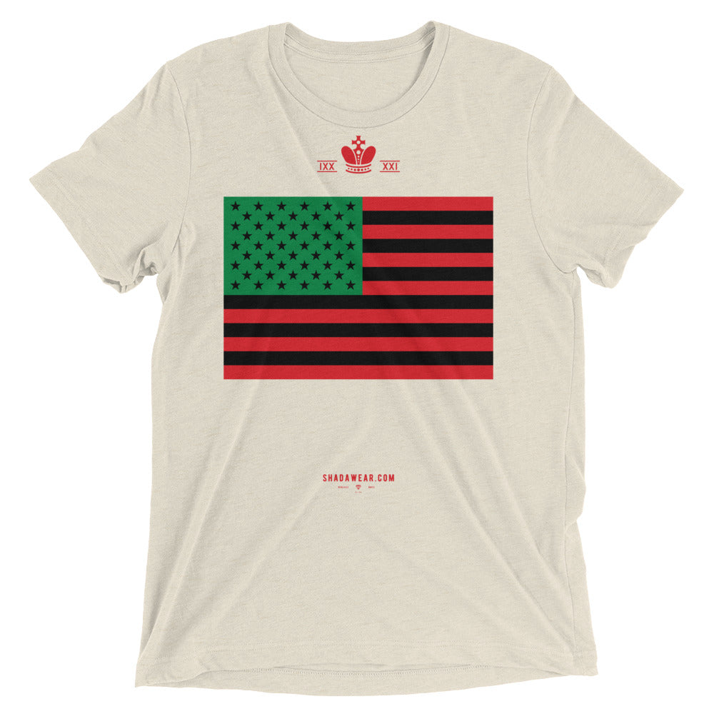 African American Flag Short sleeve t-shirt – Shadawear